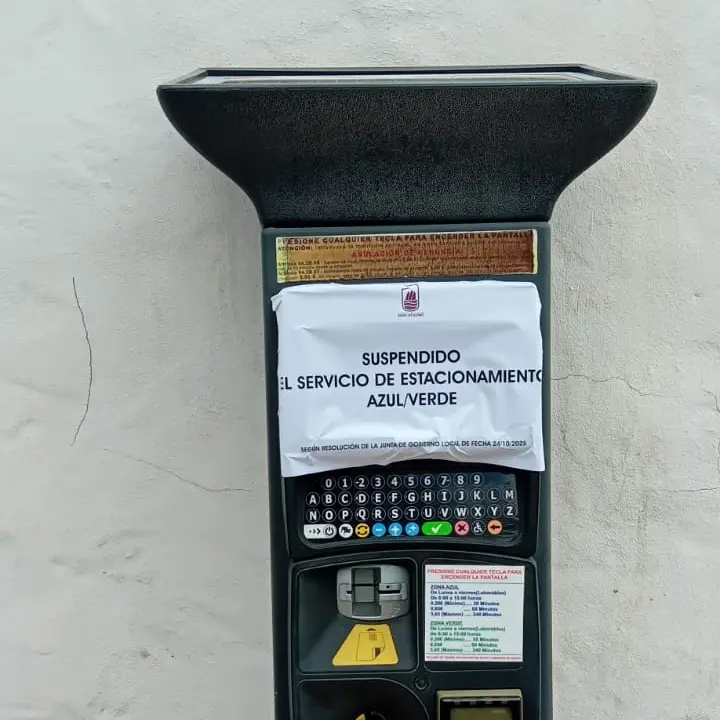 Suspendida la zona azul y verde en Puerto del Rosario