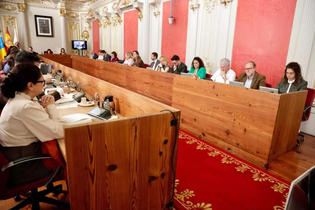 Inmaculada Medina (PSOE) asegura que puede "mirar a la cara a todos" sin tener que esconderse. Imagen cedida por el Ayuntamiento de Las Palmas de Gran Canaria.
