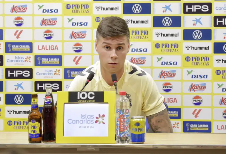 Sergio Barcia afirma que en la UD Las Palmas ha vuelto a «disfrutar del fútbol»