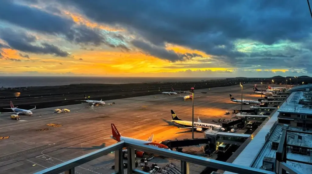 Borrasca Claudia desde el Aeropuerto Tenerife Sur