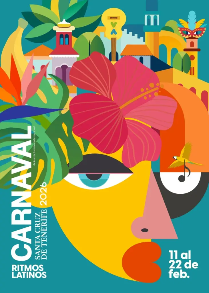 cartel finalista carnaval 2026 Santa Cruz de Tenerife Alfonso Bravo "El mismo latido"