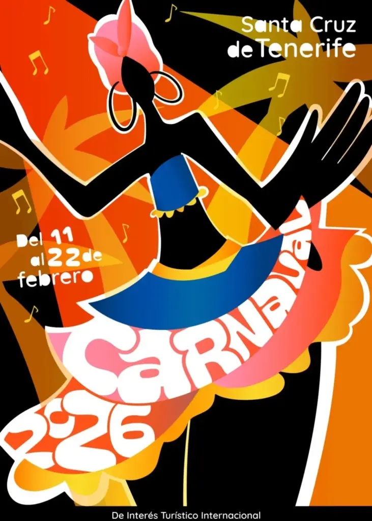 cartel finalista carnaval 2026 Santa Cruz de Tenerife propuesta de Lía de Paz "Tumbao y son"