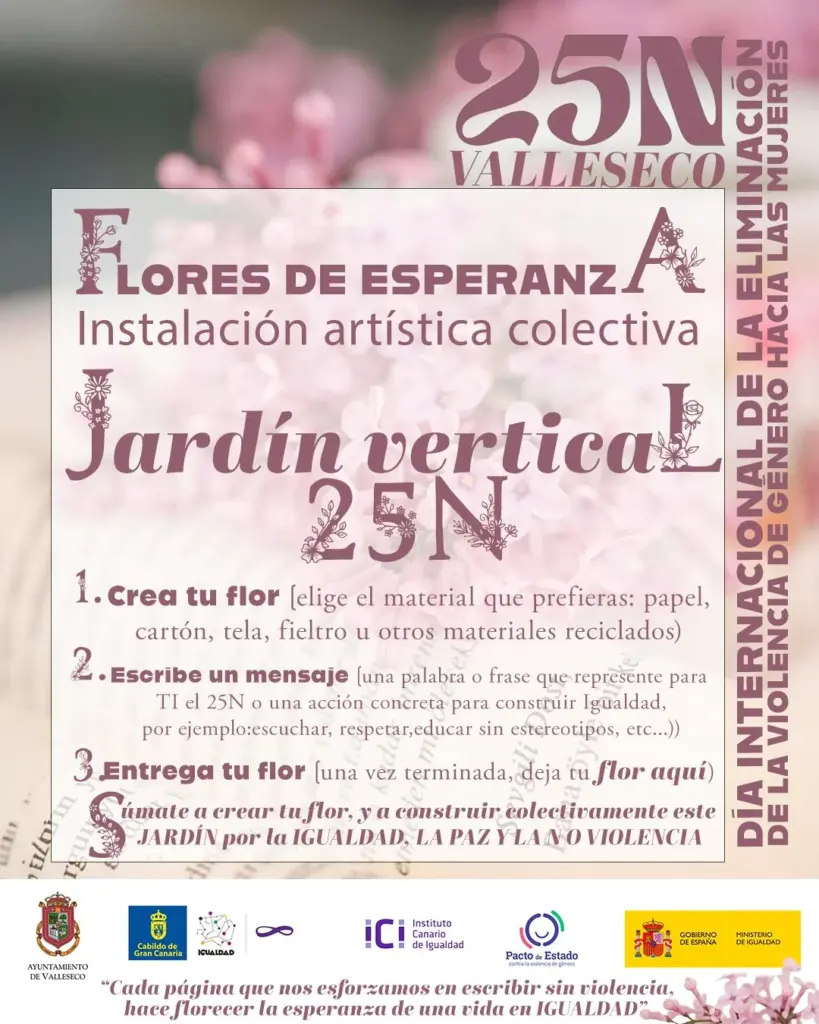 Valleseco impulsa un jardín comunitario contra la violencia de género con motivo del 25N