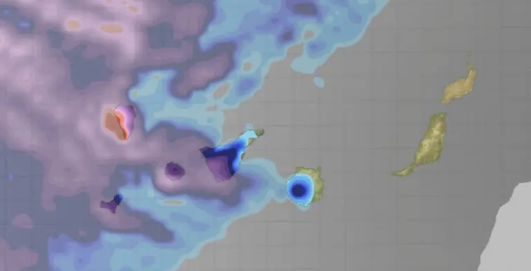 Aviso naranja en La Palma y Tenerife por precipitaciones acumuladas de hasta 100 l/m2