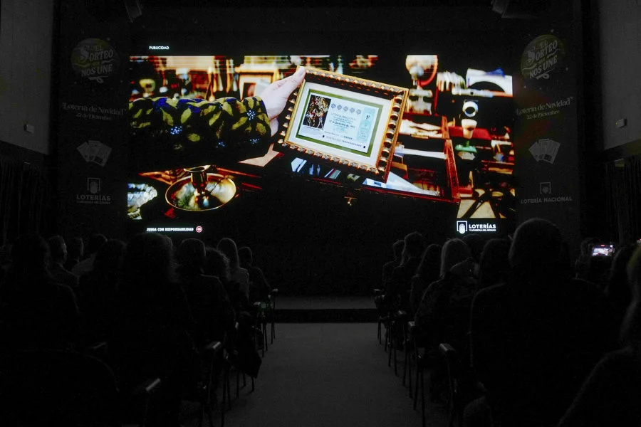 Presentación de la tradicional campaña publicitaria del Sorteo Extraordinario de Lotería de 2025, para el que se han puesto a la venta 198 millones de décimos que repartirán 2.772 millones de euros en premios, este miércoles en la Casa de la Moneda. EFE/ Borja Sánchez-trillo