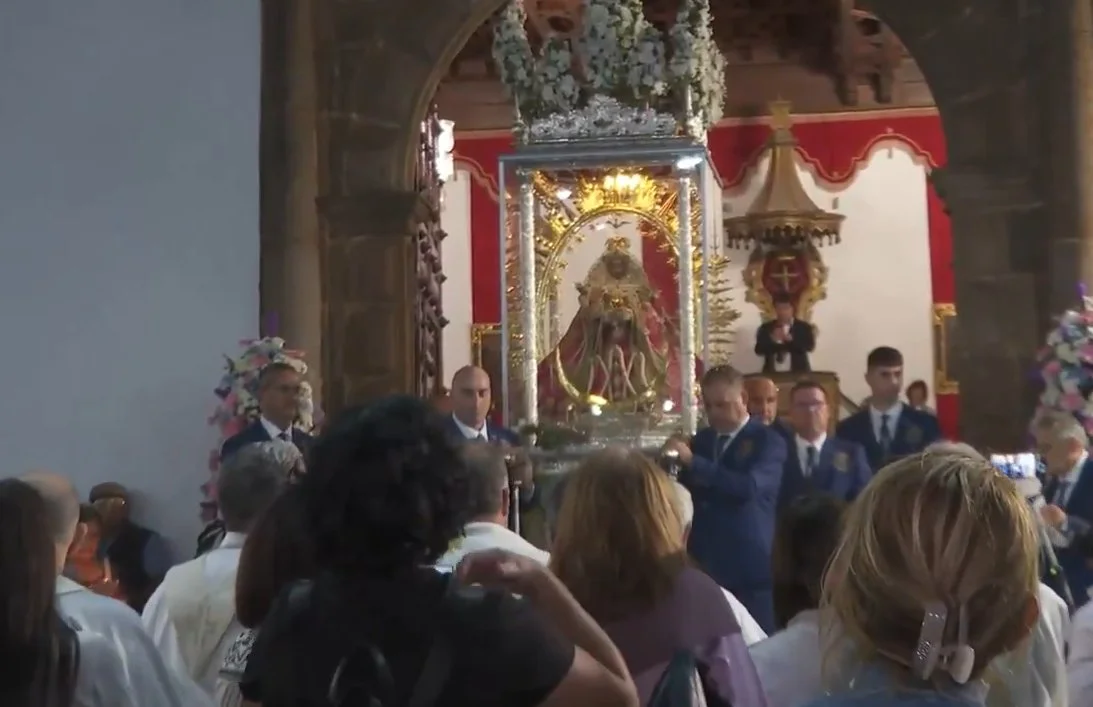 Llegada de la Virgen de las Nieves al Real Santuario