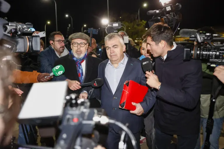 Santos Cerdán sale de la cárcel de Soto del Real