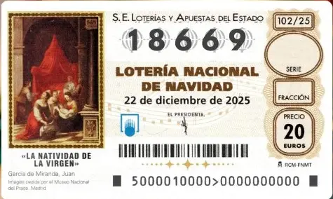 Lotería Navidad 2025 | Quintos premios. Nuevo quinto premio: 18669
