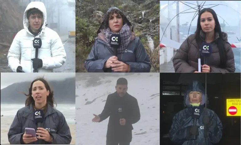 RTVC lidera la información en Canarias durante la borrasca Emilia