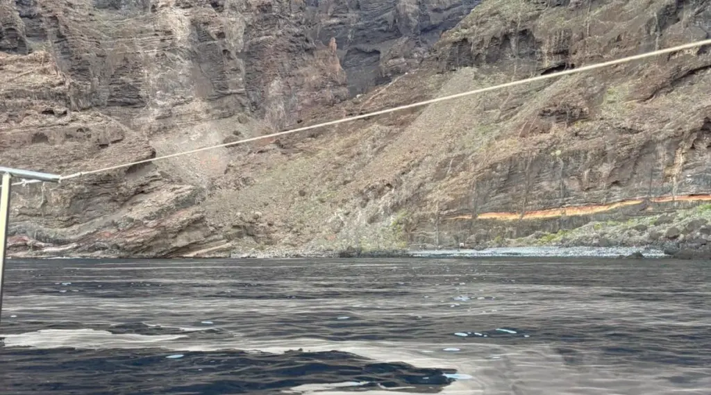 Desprendimiento en el barranco de Natero, Buenavista del Norte. Imagen Cabildo de Tenerife