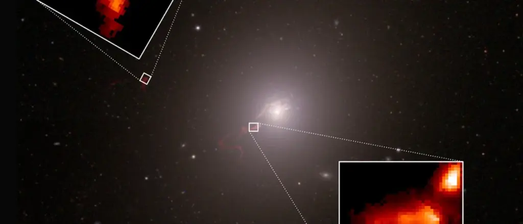 El Grantecan ayuda a desvelar cómo el agujero negro de la galaxia supergigante M87 moldea sus misteriosos filamentos. Imagen cedida por Grantecan.