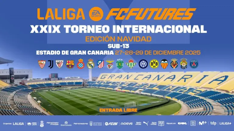 El Estadio de Gran Canaria acogerá el XXIX Torneo Internacional LALIGA FC FUTURES