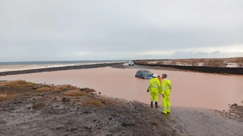 Imagen de actuación del Consorcio de Emergencias de Fuerteventura este sábado 