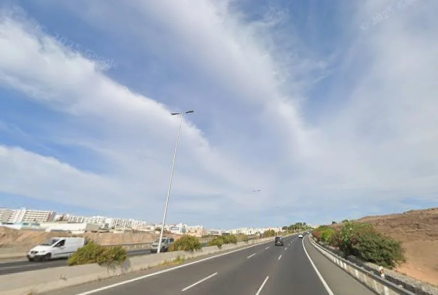 GC-1 a la altura de San Bartolomé de Tirajana sentido Las Palmas