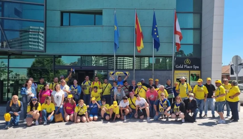 Imagen de archivo de la Peña de la UD Las Palmas en La Bañeza, León