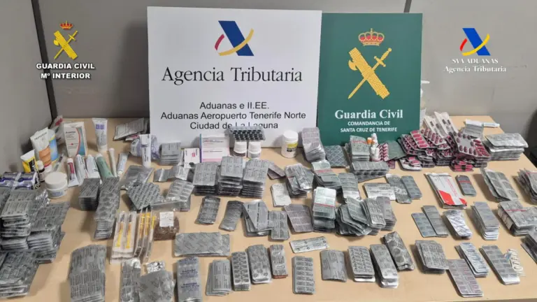 Intervenidos más de 70.000 medicamentos en el aeropuerto Tenerife Norte