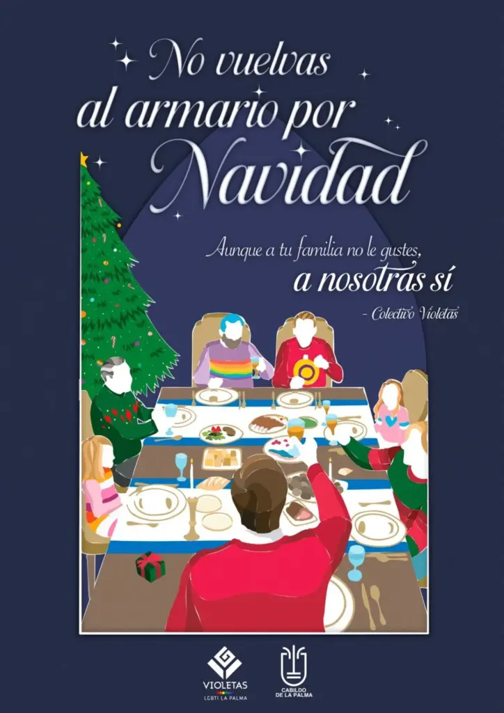 No vuelvas al armario por Navidad: campaña LGTBI+ de La Palma impulsada por Violetas