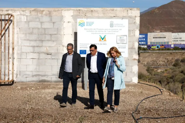 Culmina el sellado de un vertedero ilegal en Las Chafiras, en el municipio tinerfeño de San Miguel de Abona