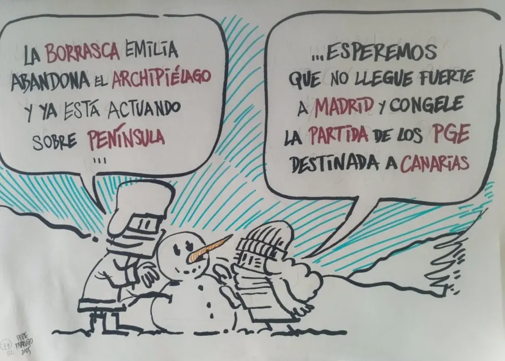 Viñeta Farruqo borrasca Emilia 15 diciembre 2025