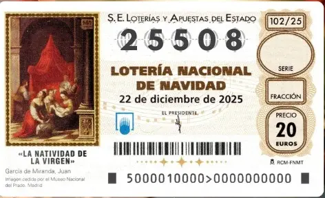 Lotería Navidad 2025 | Segundo Cuarto premio: 25508. Sonríe a La Matanza