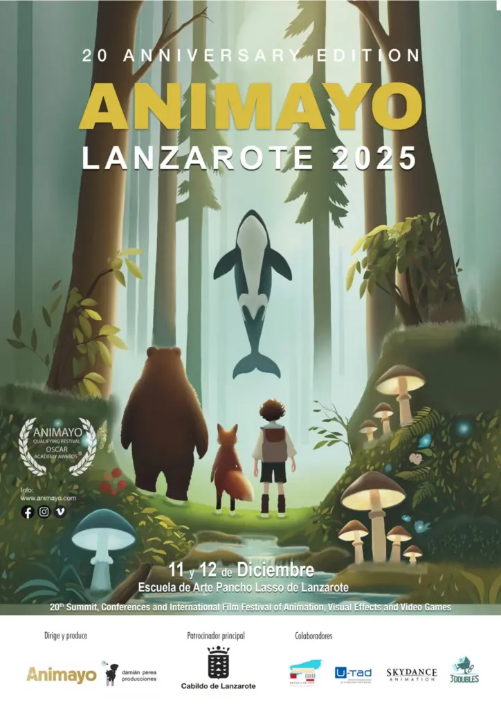 Cartel de la edición de Animayo Lanzarote el 11 y 12 de diciembre 