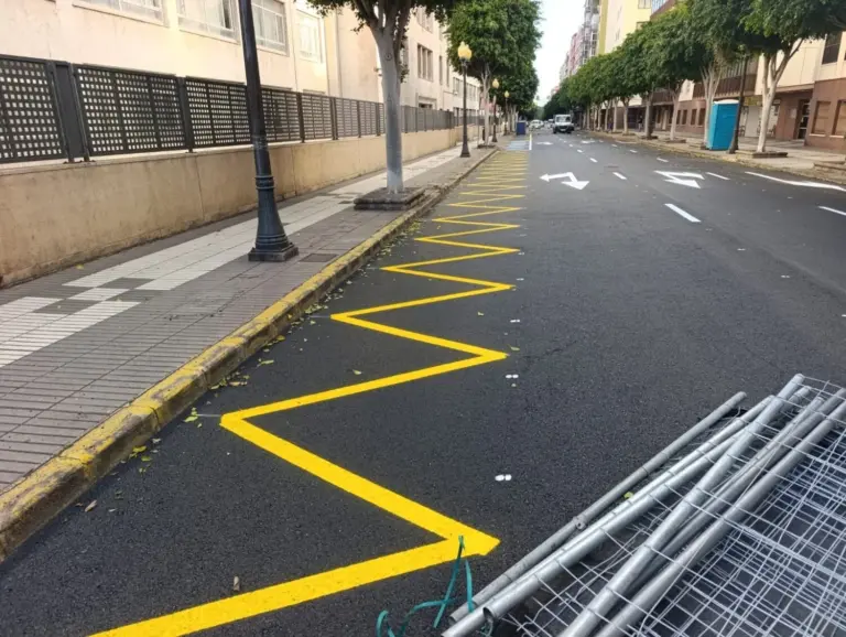 Concluyen los trabajos de asfaltado del tramo final del Paseo de Tomás Morales, en Las Palmas de Gran Canaria