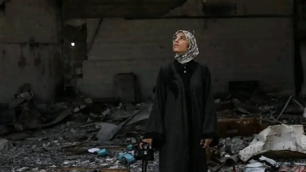 Fotograma del documental protagonizado por Hassouna en Gaza