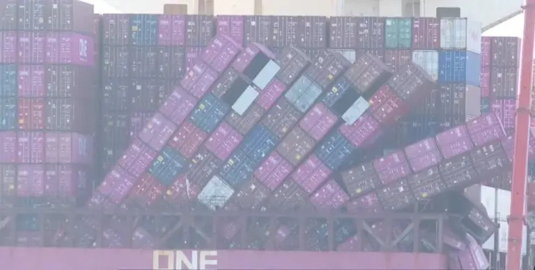 Comienzan a estabilizar los 16.000 contenedores del ‘One Continuity’ en el Puerto de La Luz