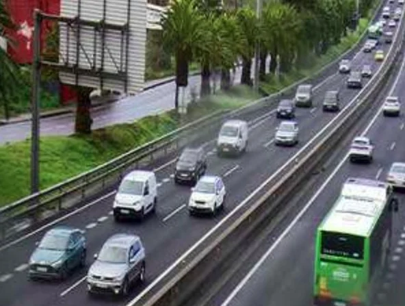 Retenciones en la TF-5 por un accidente