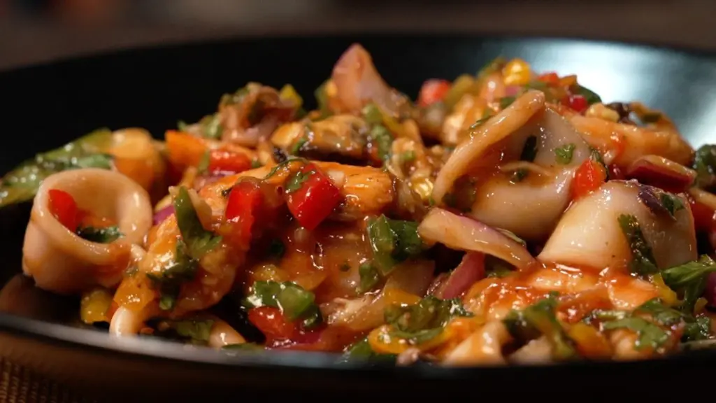 Salpicón enchilado de mariscos / La receta 'Como en casa' de RTVC