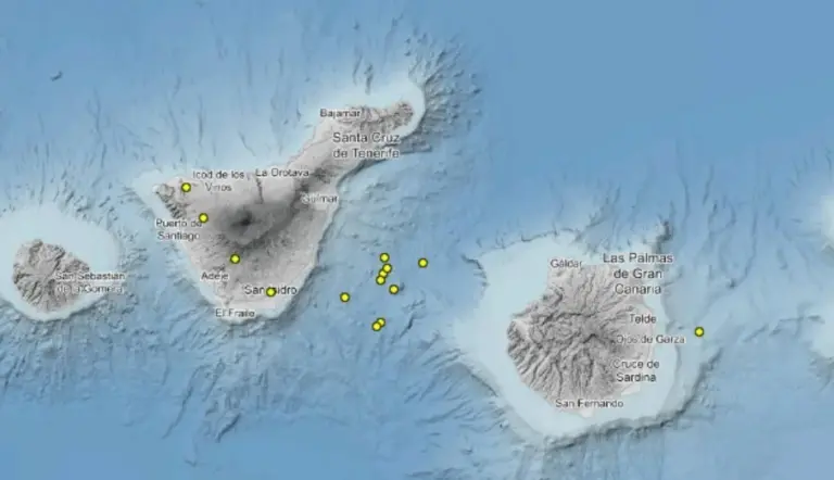 Canarias registra tres terremotos de baja magnitud en la última madrugada, según el IGN