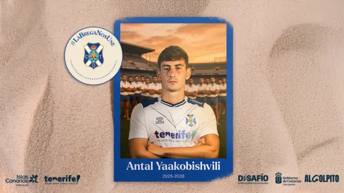 Antal Yaakobishvili nuevo jugador del CD Tenerife presentación