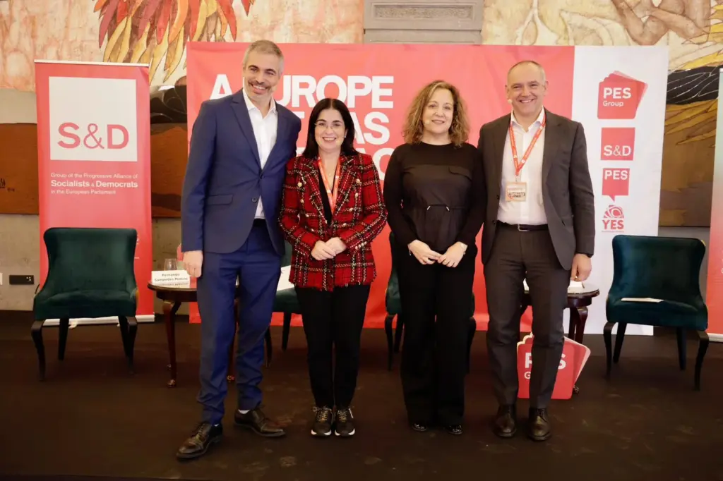 Presentan el encuentro «La Unión Europea te respalda» que organiza el PSOE. PSOE