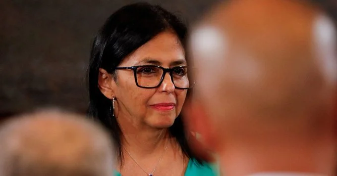 Delcy Rodríguez, presidenta interina de Venezuela. Imagen Reuters