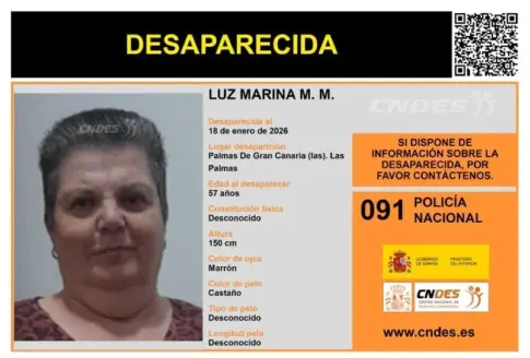 Piden colaboración para localizar a una mujer desaparecida en Las Palmas de Gran Canaria