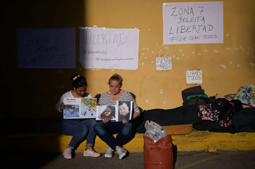 Familiares de presos políticos en Venezuela. Imagen Reuters