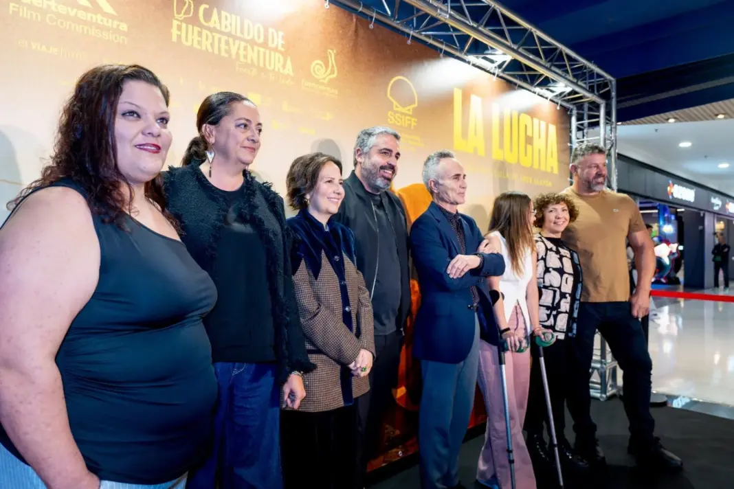 Fuerteventura acogió con emoción el primer pase público de la película ‘La Lucha’