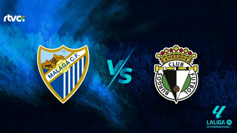 Málaga CF vs Burgos CF: horario, alineaciones y minuto a minuto | LaLiga Hypermotion 25-26