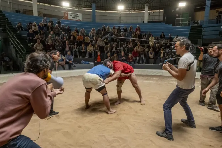 El Terrero Insular Mencey Tegueste se convierte en cine para el preestreno de `La Lucha´