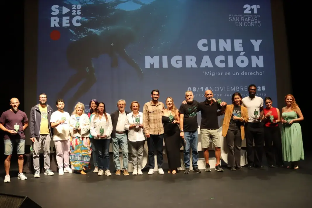 Premiados en la 21 edición de San Rafael en Corto. Imagen cedida