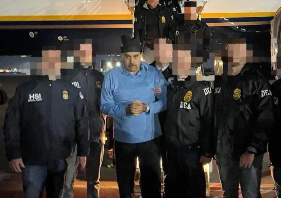 Nicolás Maduro escoltado por la DEA llega al Centro de Detención Metropolitana de Nueva York