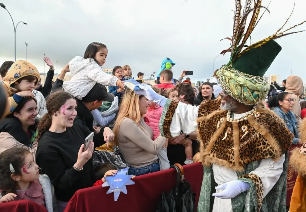 Imagen de la llegada de los Reyes Magos de Oriente a Las Palmas de Gran Canaria. Imagen Ayuntamiento de Las Palmas de Gran Canaria