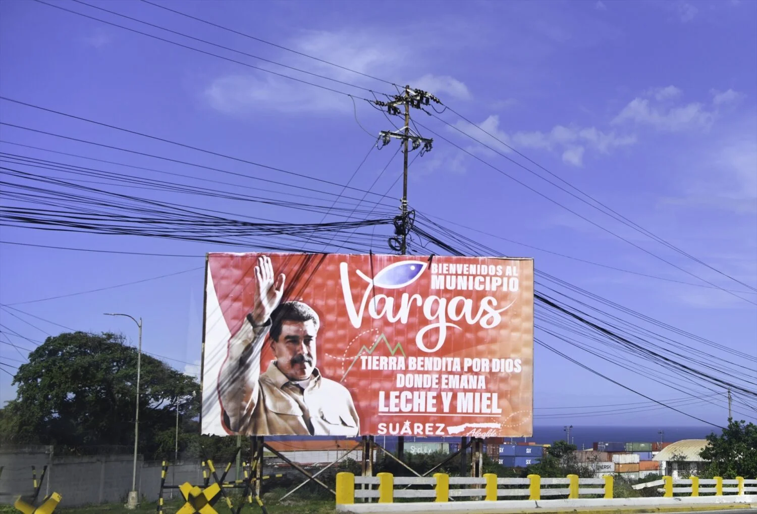 Cartel bienvenida de Nicolás Maduro en Vargas, Venezuela / Europa Press