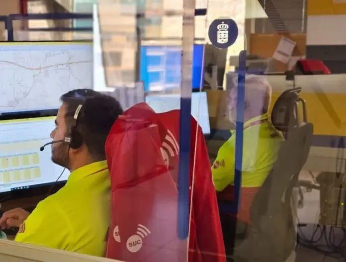 El herido presentó un traumatismo en miembro inferior de carácter moderado, por lo que se le trasladó al Centro de Salud de Los Llanos de Aridane