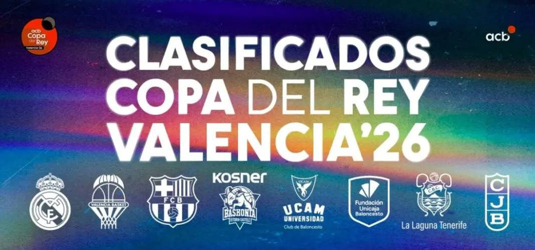 Equipos clasificado para la Copa del Rey que se celebra en Valencia este año