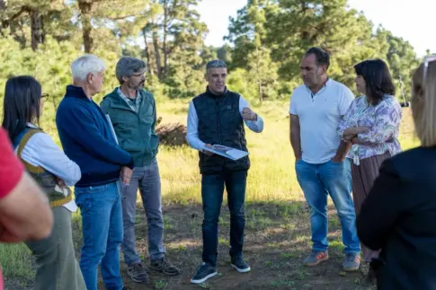 Canarias acelera la construcción de la balsa de riego de El Pinar