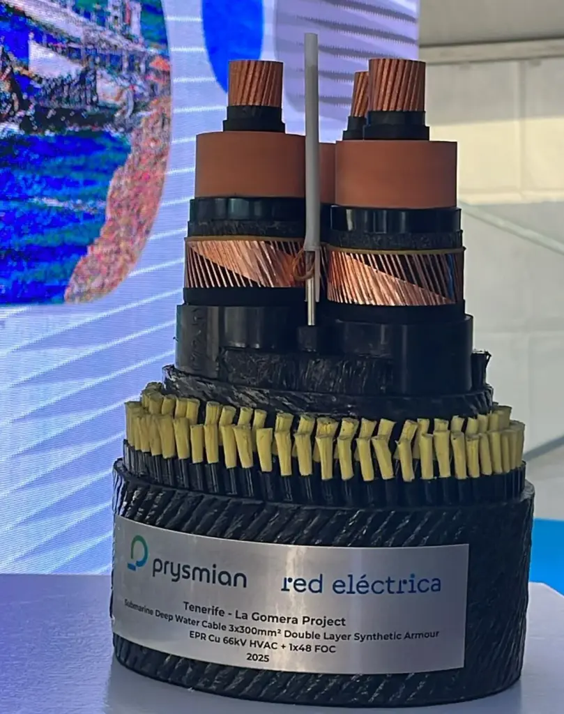 Inauguración de la interconexión por cable submarino de los sistemas eléctricos en Tenerife y La Gomera. Imagen cedida