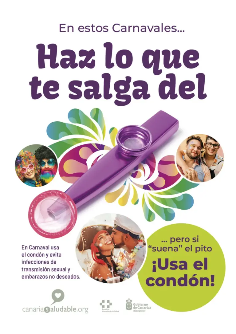 Sanidad inicia una campaña contra las ITS y embarazos no deseados durante el carnaval