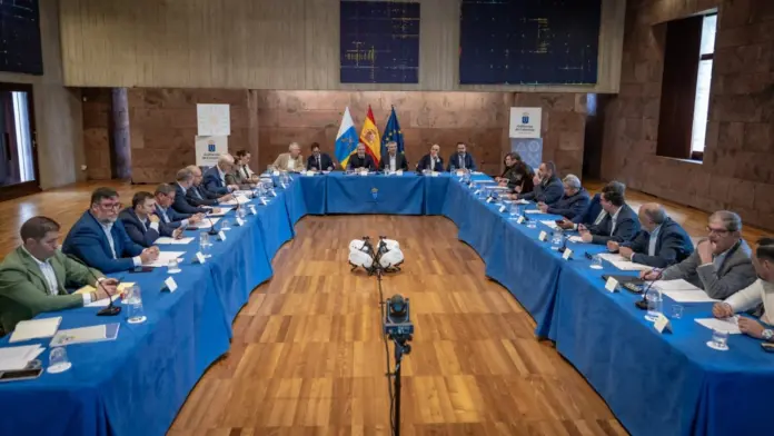 Decreto Canarias, reunió con Fecai y Fecam. Imagen Gobierno de Canarias