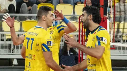 El CV Guaguas busca una victoria de prestigio ante el Berlín Recycling Volleys en el Gran Canaria Arena